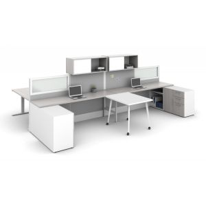 NEW AIS Divi Low Paneled Shared Workstation
