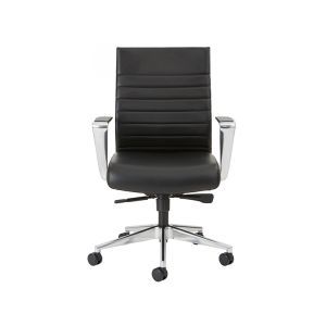 New Beniia Etano CL conference chair has  Jet Black upholstery with polished aluminum base and polished aluminum armrests.<br><br>Features:<br>- Synchro tilt mechanism with 3-position lock<br>- Adjustable tilt tension<br>- 4?Axis adjustable armrests with 
