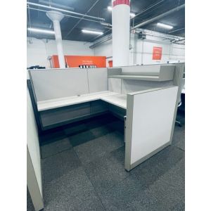 Refreshed Steelcase Answer Workstation (6'D X 6'W X 54"H)