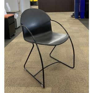Steelcase Parade Stack (Black) w/ Armpads