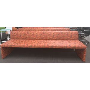 8' Coalesse Sofa (Orange Patterned)