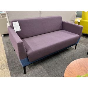Steelcase Visalia 2 Seat Sofa (Purple/Blue)