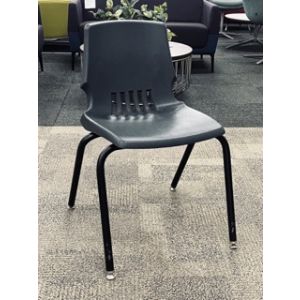 Plastic Stack Chair (Black/Black)
