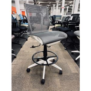 9 to 5 Cydia Task Stool Chair(Grey/White)
