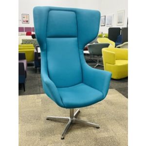 Groupe Lacasse Orsay Lounge Armchair (Blue/Chrome)