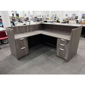 Offices to Go Reception Desk (Artisan Grey)