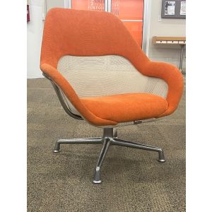 Steelcase SW_1 Lounge Chair (Orange/Chrome)