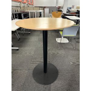 30" Round Maple Bar Height Cafe Table