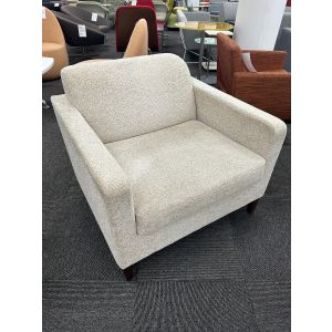 Bernhardt White Lounge Chair