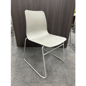 NaughtOne Polly Sled  Base Stack Chair (Grey)