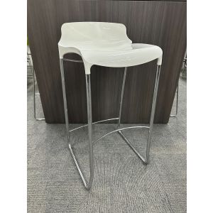 OFS White Counter Height Stool
