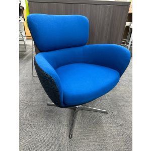 Blue Arm Chair Lounge Chair (Blue)