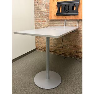 Grey Laminate Bar Height Conference Table - 72" x 30"