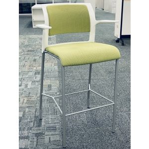 Steelcase Move Bar Height Stools (Green Pattern)