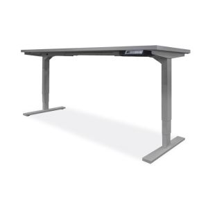 NEW OFCHite 30"D Adjustable Height Desk with Silver Base