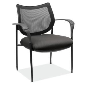 Office Source Carson Collection: Mesh Back Guest Arm Chair with Black Frame