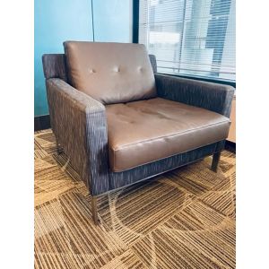 Steelcase Millbrae Contract Lounge Chair (Brown/Grey)