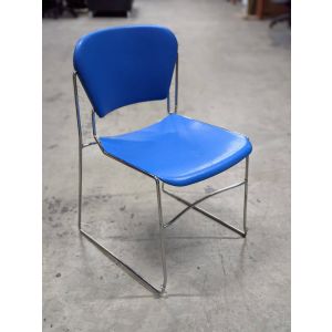 KI Perry Armless Stack Chair (Blue)