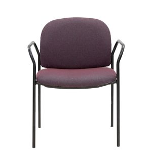 HON 4051 Stack Chair (Burgundy Patterned)