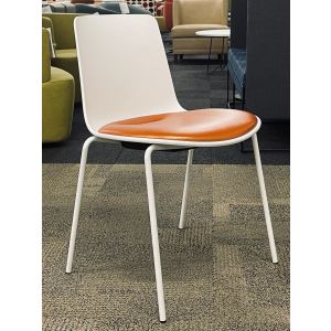 Steelcase Enea Lottus Side Chair (Orange/White)