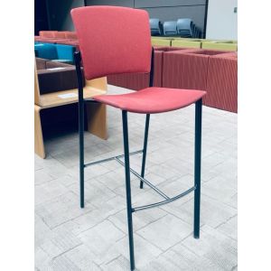 Steelcase Bar Height Stools (Red/Black)