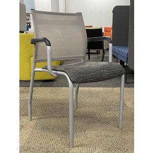 SitOnIt Seating Wit Stack Chair (Grey/Grey)