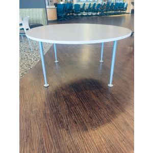 Steelcase 60" Grey Round Enea Cafe Table