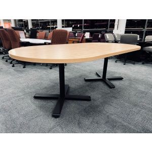 8' Oval Maple Conference Table
