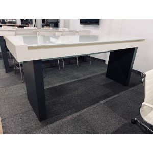 8' Glass Top Collaboration Table - 96" x 30"