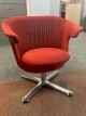 Pre-Owned Steelcase i2i Swivel Lounge Chair (Red/Polished Aluminum Base)